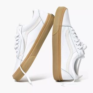 Madewell x Vans Old Skool Unisex Lace-Up Sneakers in Tumbled Leather Size 8.5